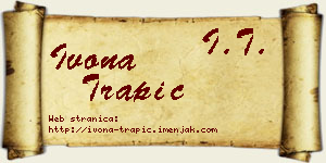Ivona Trapić vizit kartica